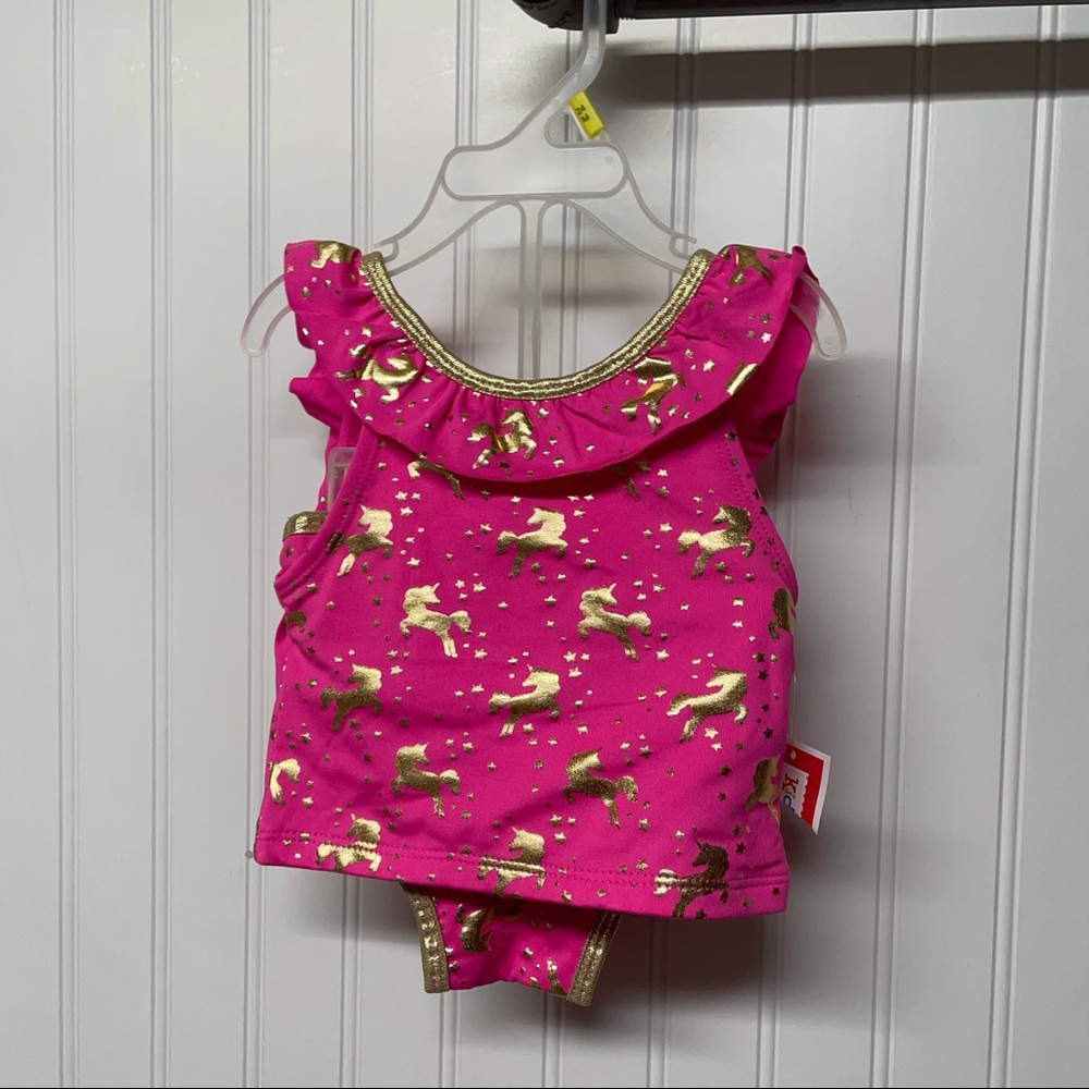 NWT Kidgets 2 Piece Unicorn Bathing Suit 24M